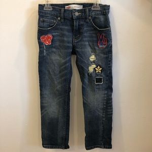 Kids Levi Strauss & Co 511 jeans with patches